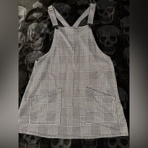 No Boundaries Monochrome Checkered Dress